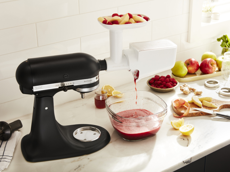 Making fruit puree with KitchenAid® Fruit and Vegetable Strainer