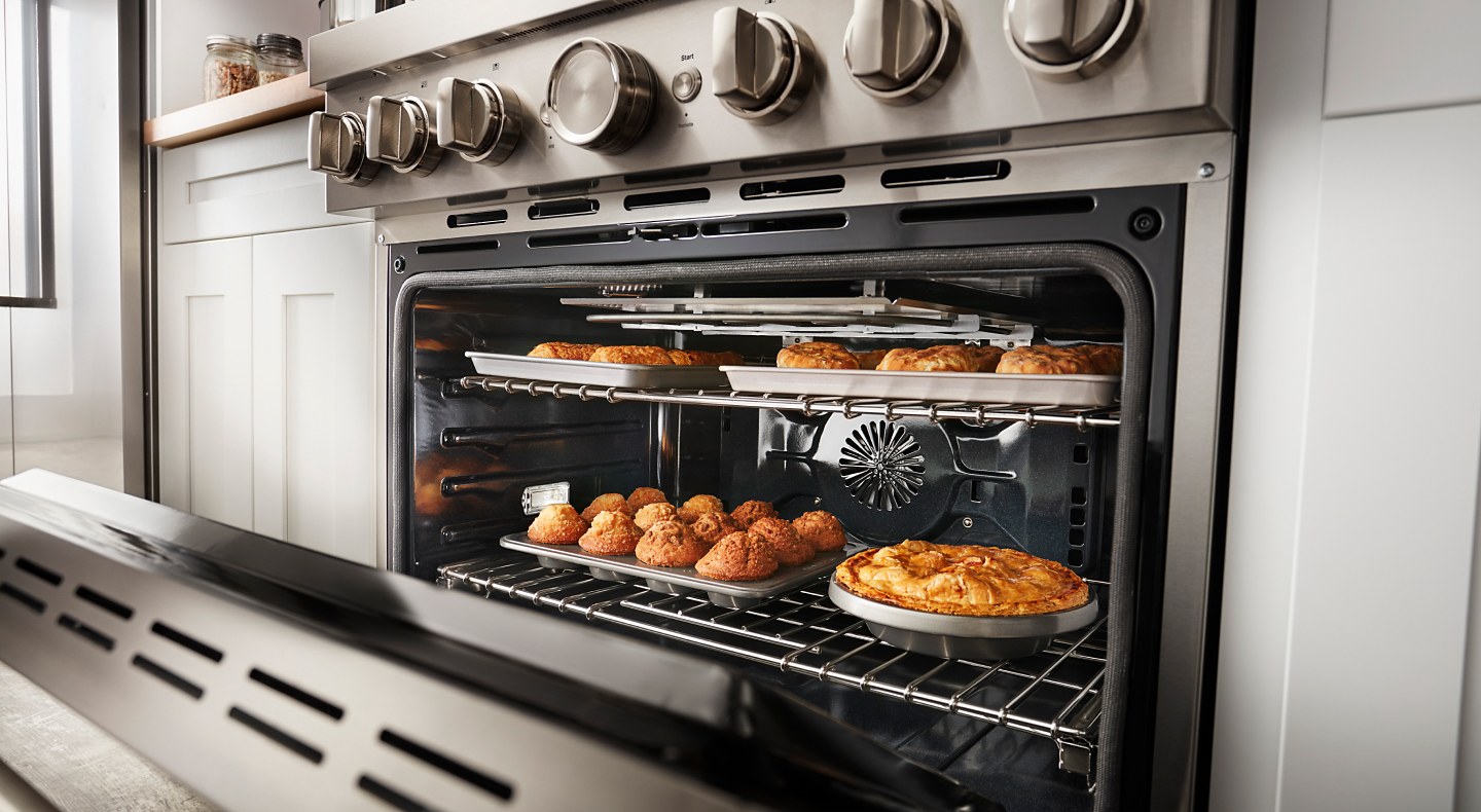 Baked goods in open KitchenAid® range