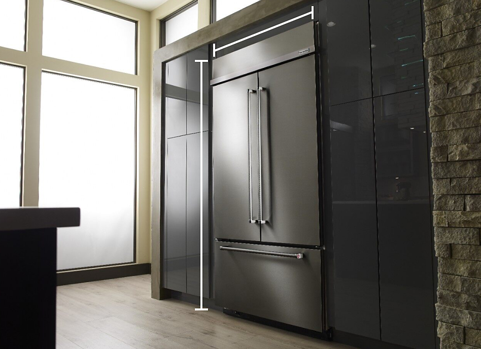 Stainless steel built-in refrigerator