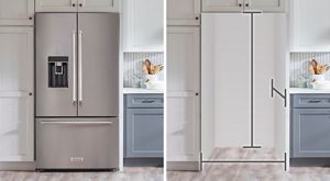 Refrigerator Dimensions How to Measure Refrigerator Size KitchenAid