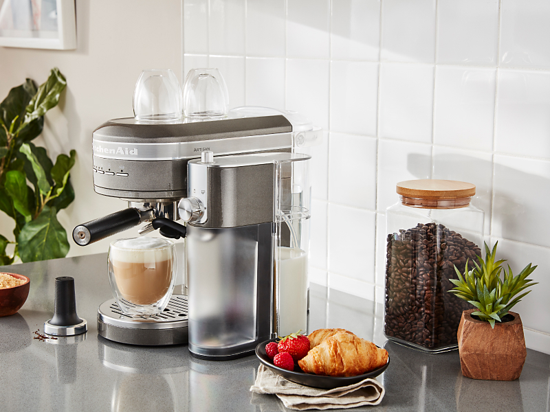 KitchenAid® espresso machine on a countertop