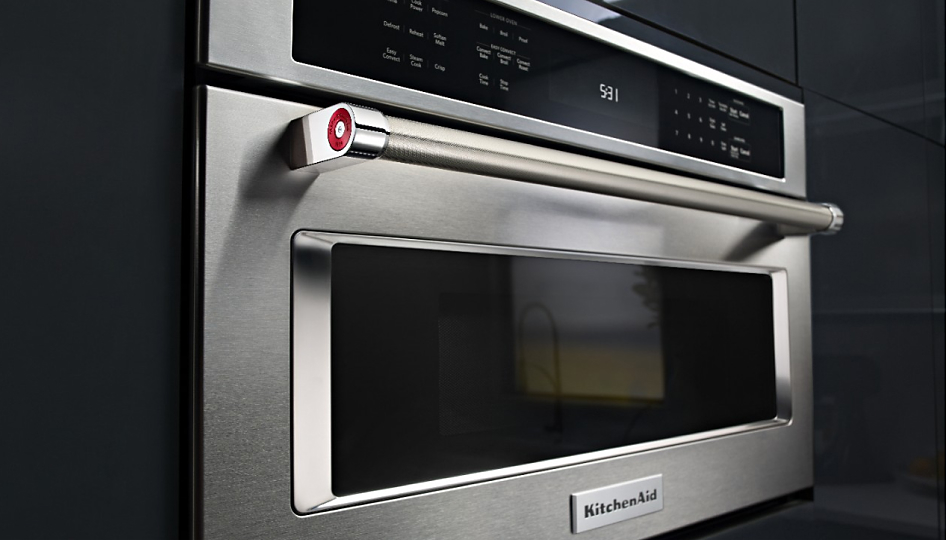 Stainless steel built-in microwave