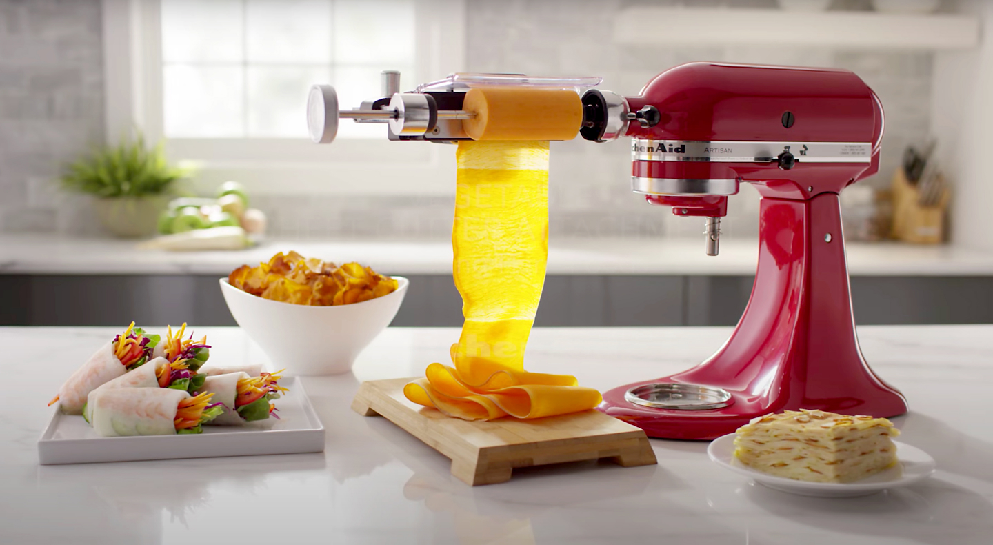 KitchenAid® Vegetable Sheet Cutter with Downshiftology, [NEW PRODUCT] The  new KitchenAid® Vegetable Sheet Cutter Attachment can be used to make  substitutions for pasta and wraps, or reinvent snacks and sweet