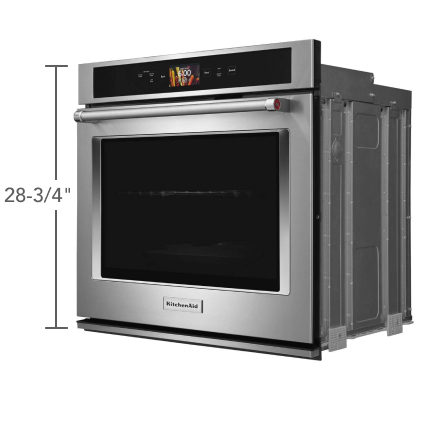 KitchenAid® Wall Oven with height measurement line