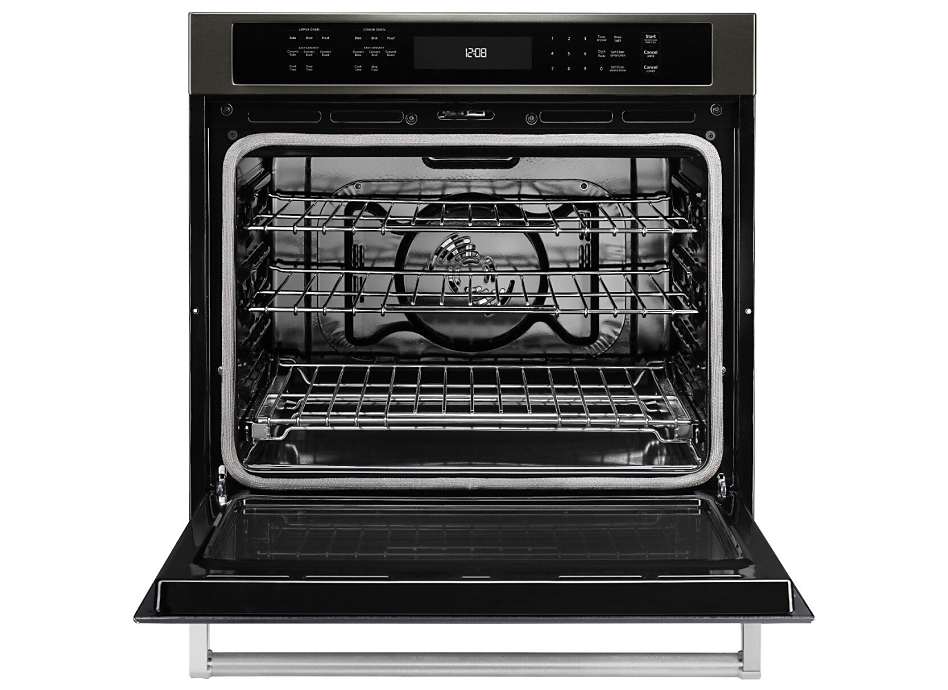 Open true convection wall oven