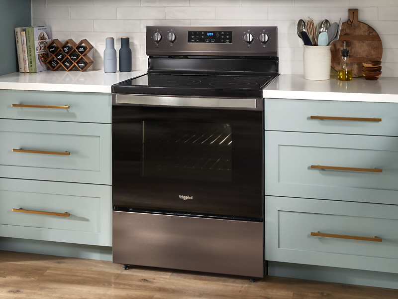 A Whirlpool® oven in a modern kitchen.