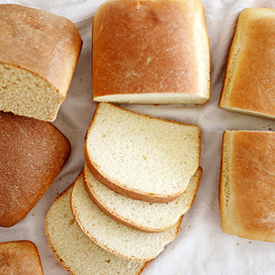 Three loaves of sandwich bread