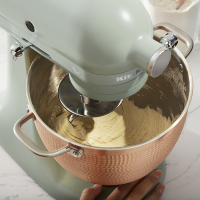 KitchenAid® stand mixer mixing dough