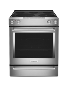 Stainless steel KitchenAid® range.