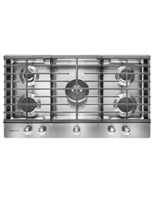 5 burner KitchenAid® cooktop.