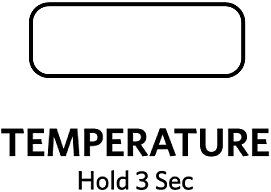 A line drawing of the Temperature Control.