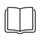 An open book icon. 
