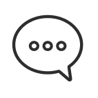 A text bubble icon.