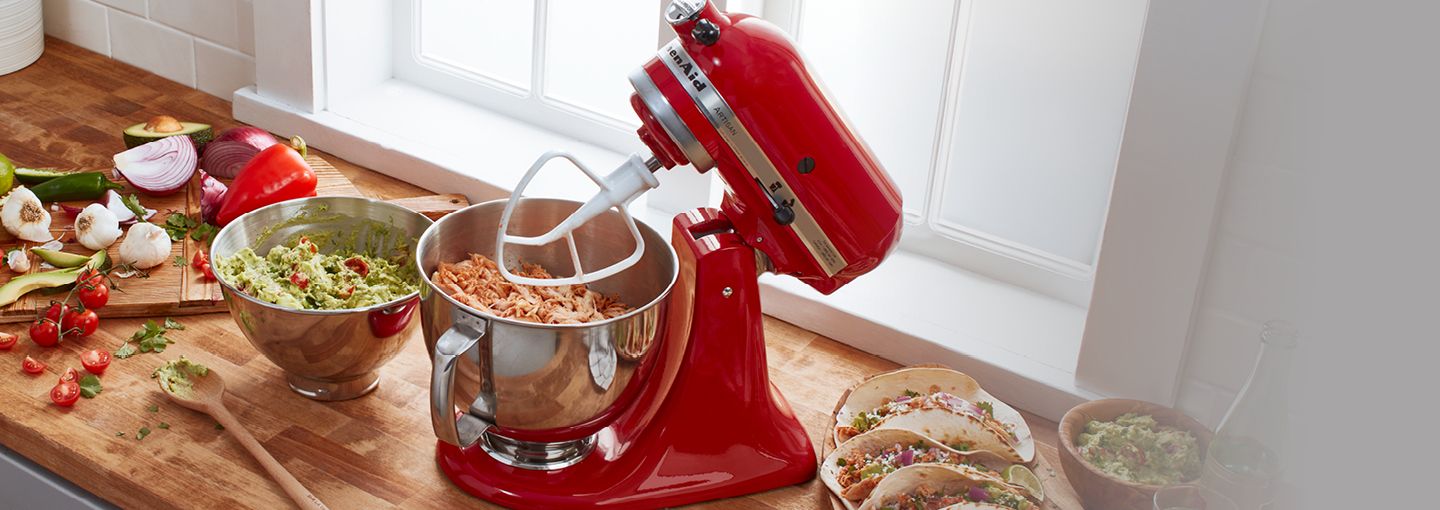 Stand mixer home page banner