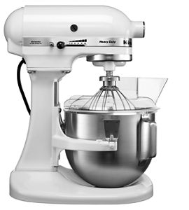 White 5 Qt 4 8 L Heavy Duty Stand Mixer 5k5sswh Kitchenaid