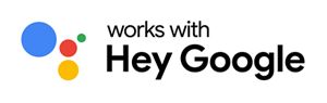 Works with Google Home with the Google Assistant