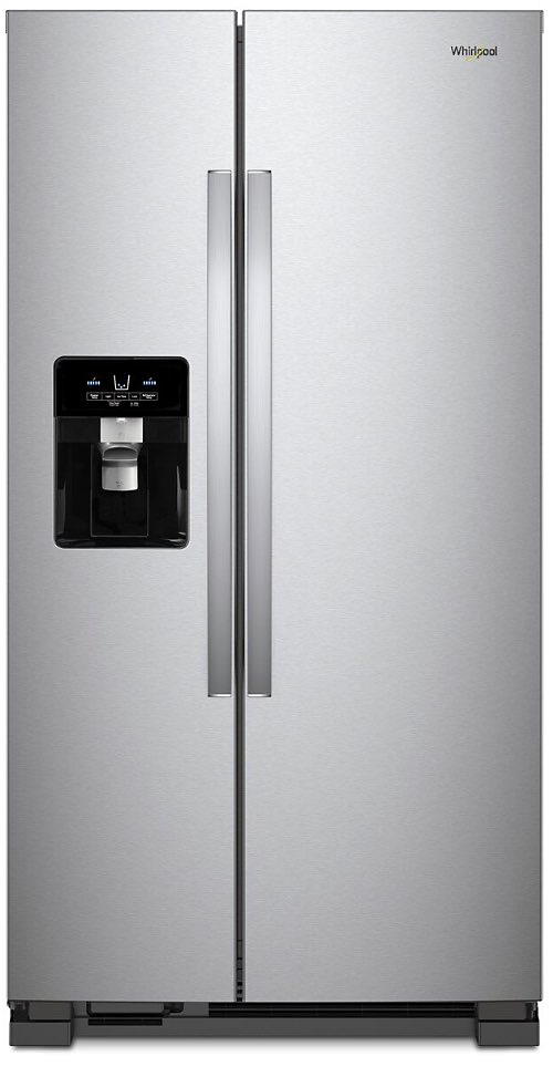 Stainless steel side-by-side refrigerator