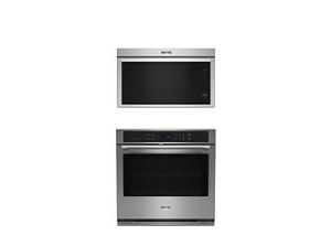 Maytag® single wall oven and over-the-range microwave