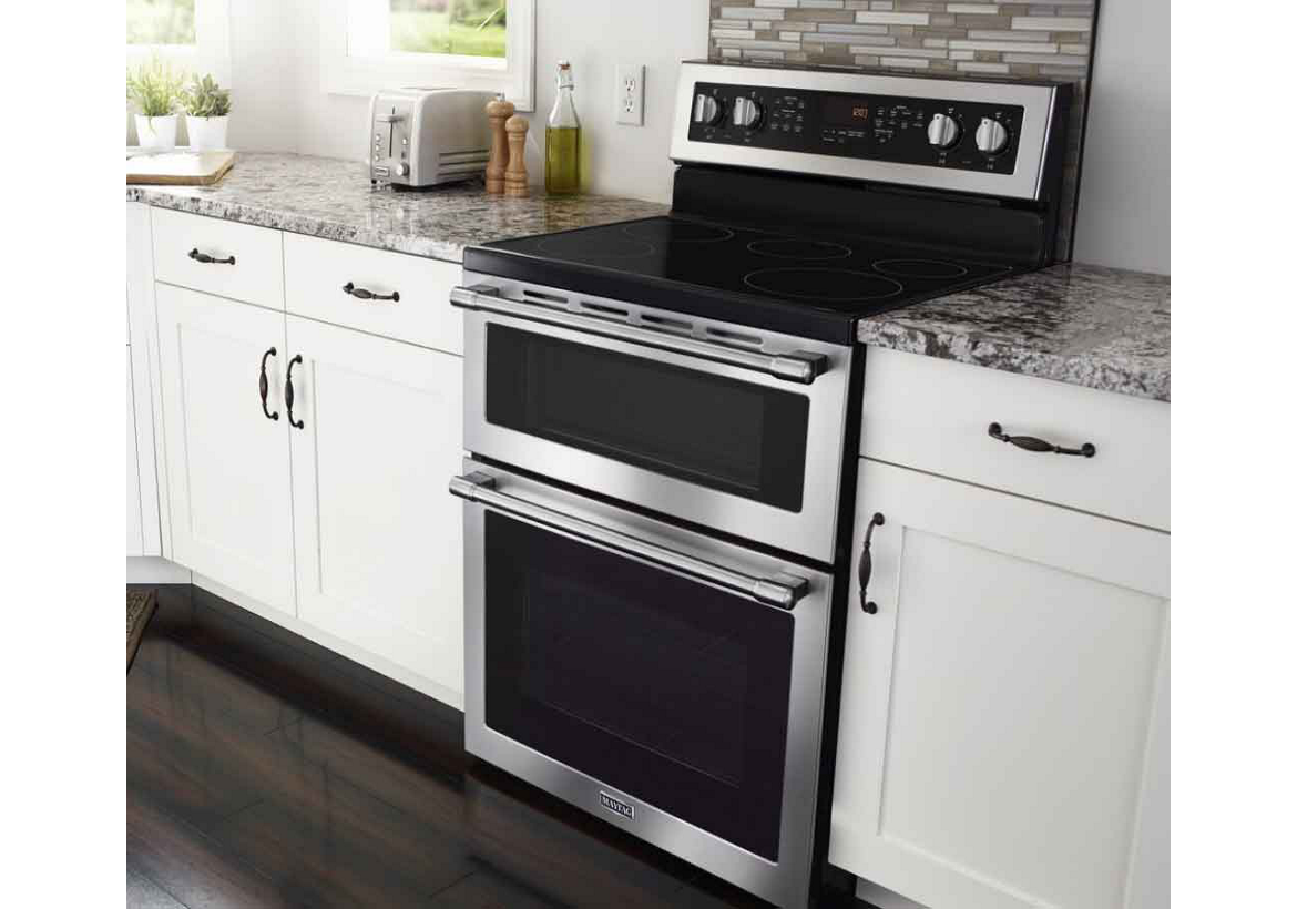 Start cooking with gas or electric ranges from Maytag.