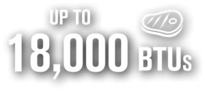 up to 18,000 BTUs