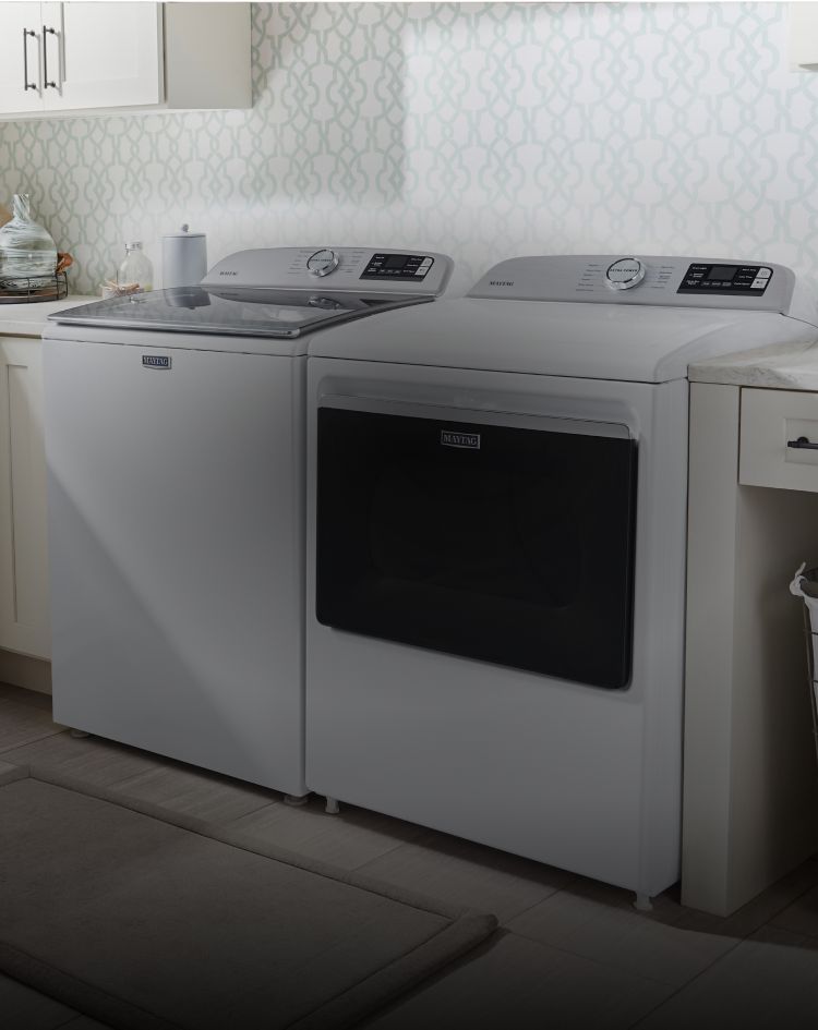 Maytag® stainless steel kitchen suite.