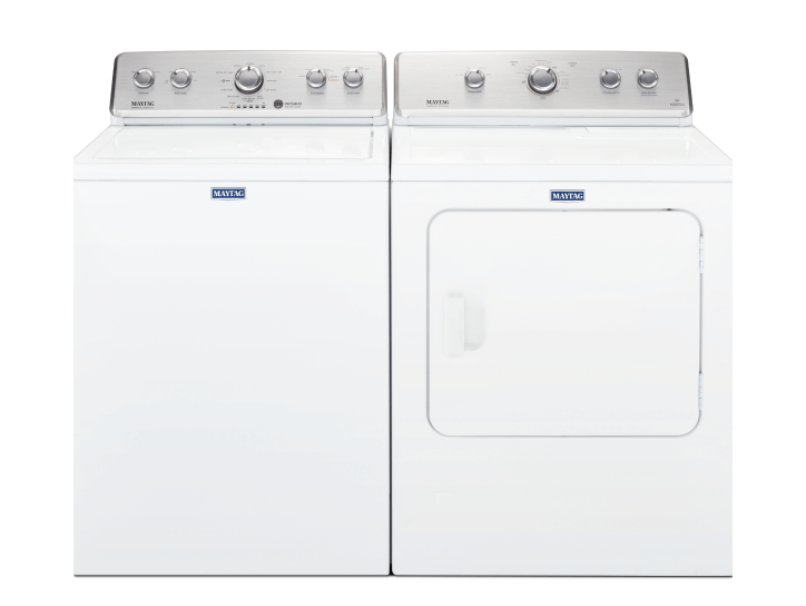 A Maytag® 3.8 cu. ft. washer & 7.0 cu. ft. dryer set.