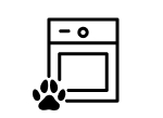 A washer and paw print icon.