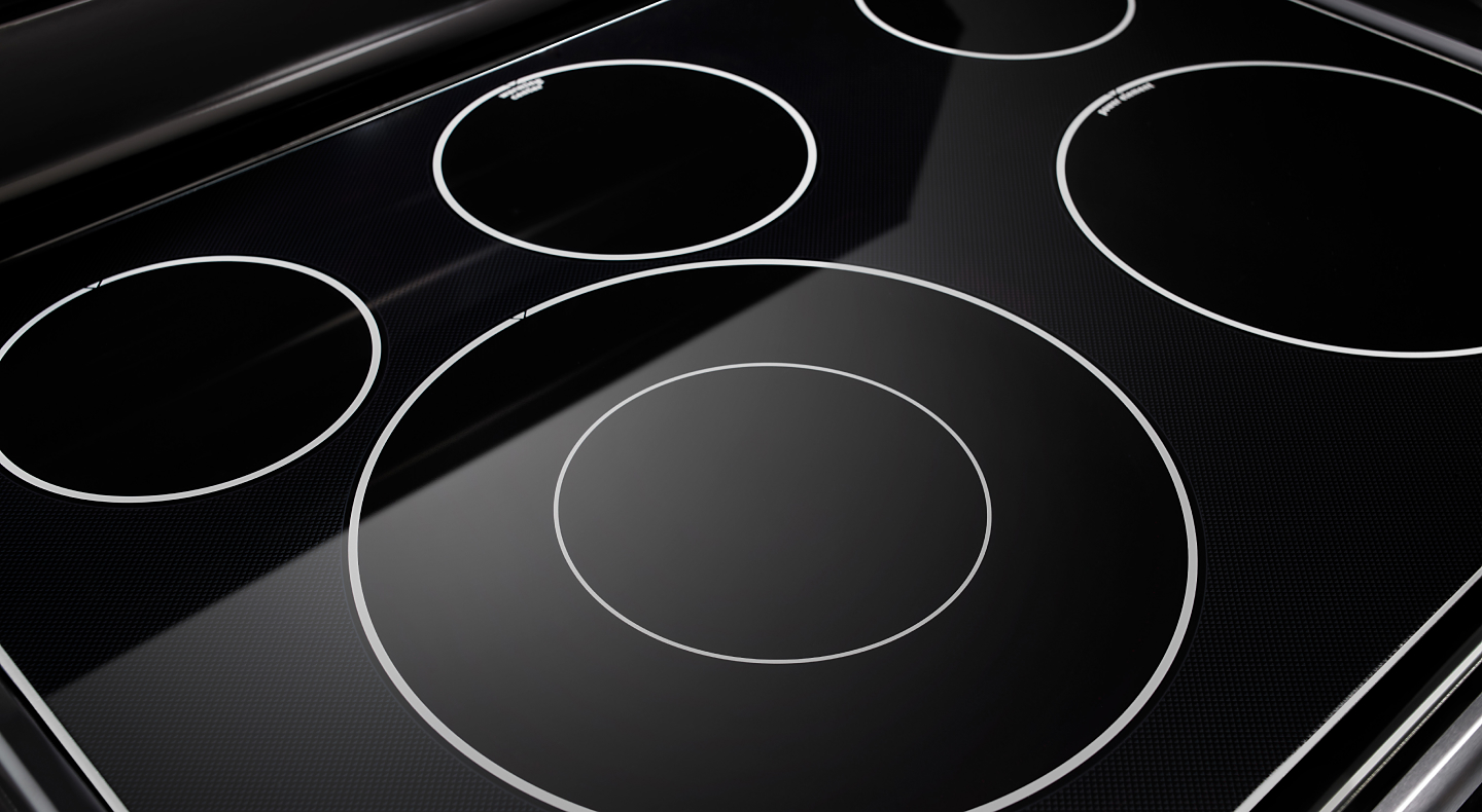 Close-up of electric stovetop