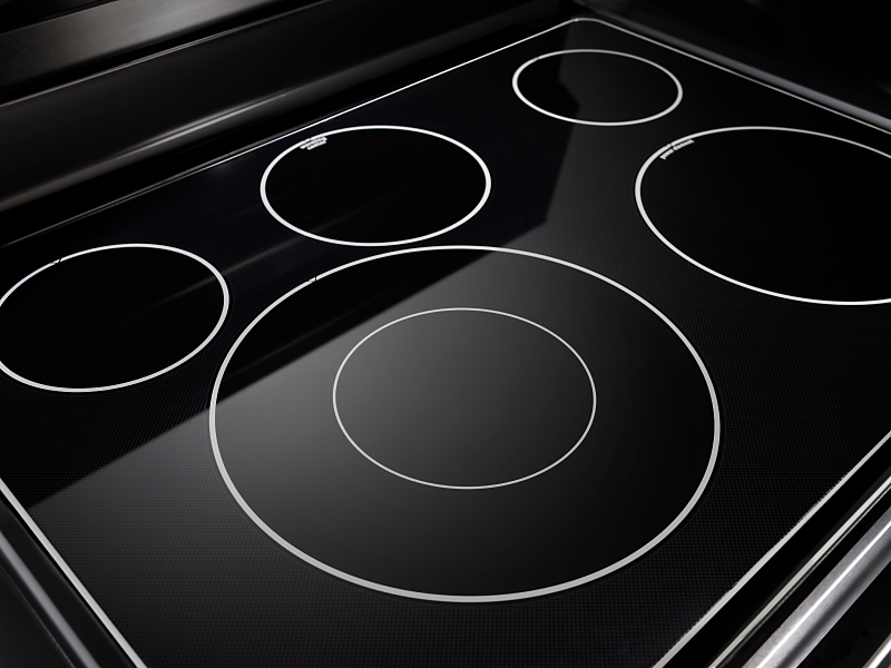 Close-up of electric stovetop