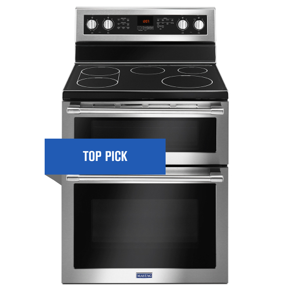 30-inch wide double oven electric range with true convection - 6.7 cu. ft.