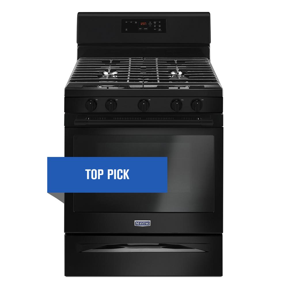 30-inch wide gas range with 5th oval burner - 5.0 cu. ft.