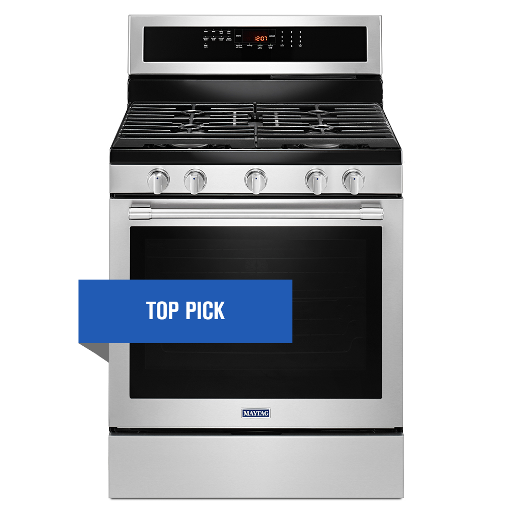 30-inch wide gas range with true convection and power pre-heat - 5.8 cu. ft.