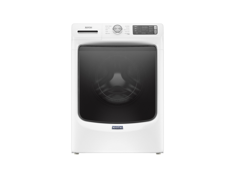 White Maytag® front load washing machine