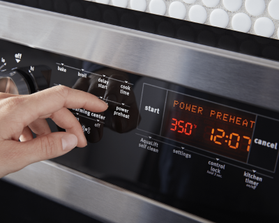 Exploring preheat option in an oven