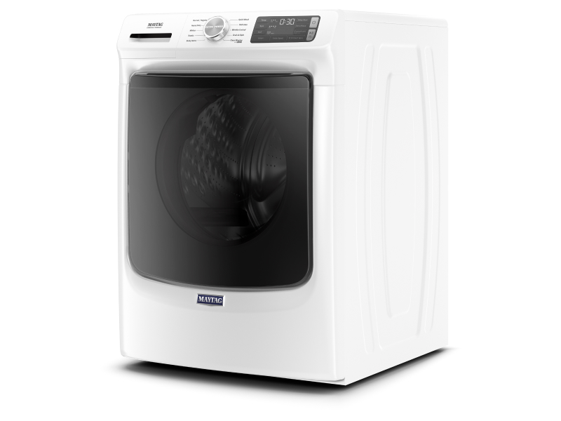 An angled view of a Maytag® Front Load Washer