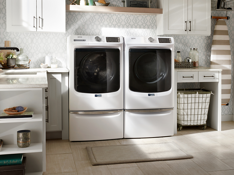 White Maytag® Washer and Dryer set