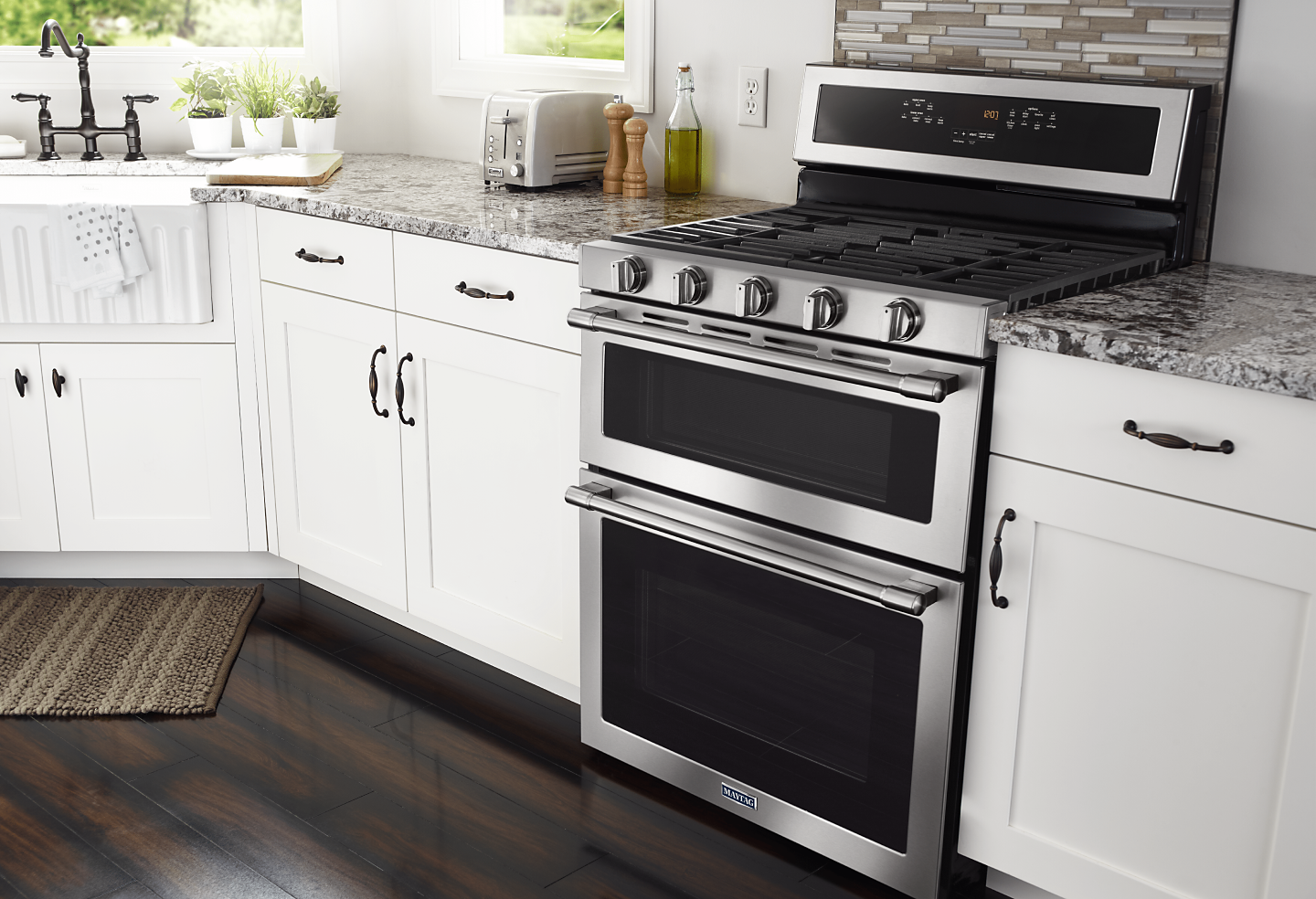 Stainless Maytag® oven and range