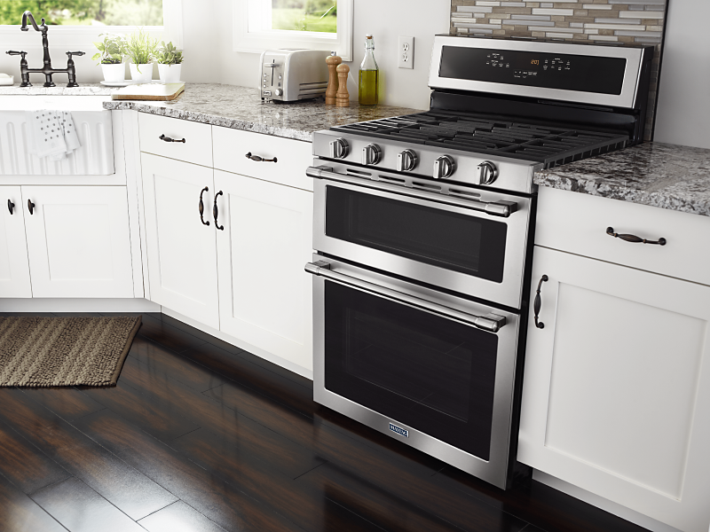 Stainless Maytag® oven and range