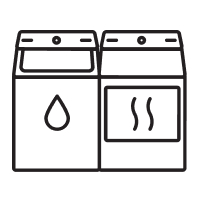 Top load laundry set icon