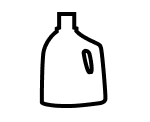 Laundry detergent bottle icon.
