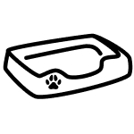 Dog’s bed icon