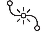 Connected circuit icon