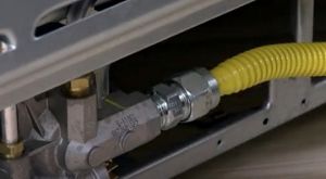 Gas line sales stove connection