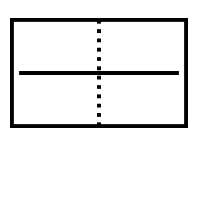 A rectangle template icon.
