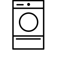 Dryer on pedestal icon
