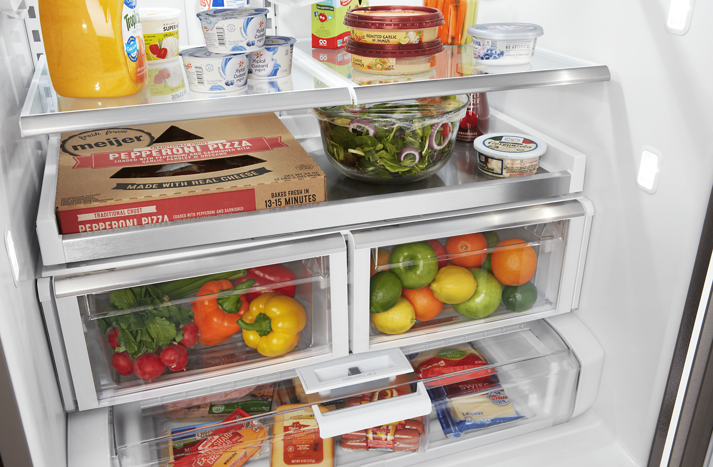 How to Organize a French Door Refrigerator - Happy Happy Nester