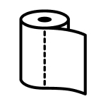 Toilet paper roll icon