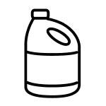 Household ammonia bottle icon