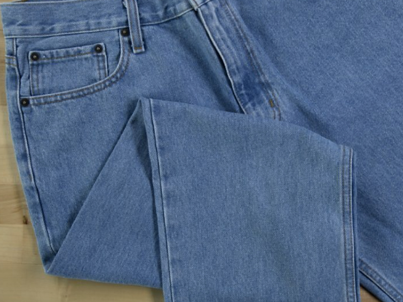 A clean pair of jeans