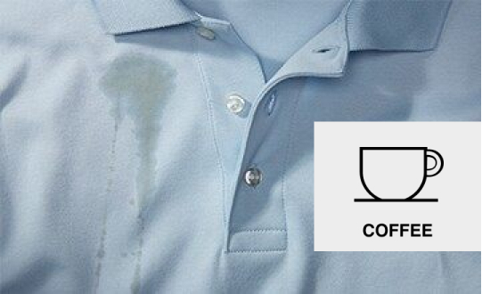 A coffee stained shirt